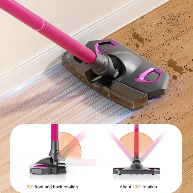 Pengisap lantai dan mesin pengepakan penyatuan vakum tanpa kabel dengan unit genggam yang dapat dilepas dan beberapa lampiran