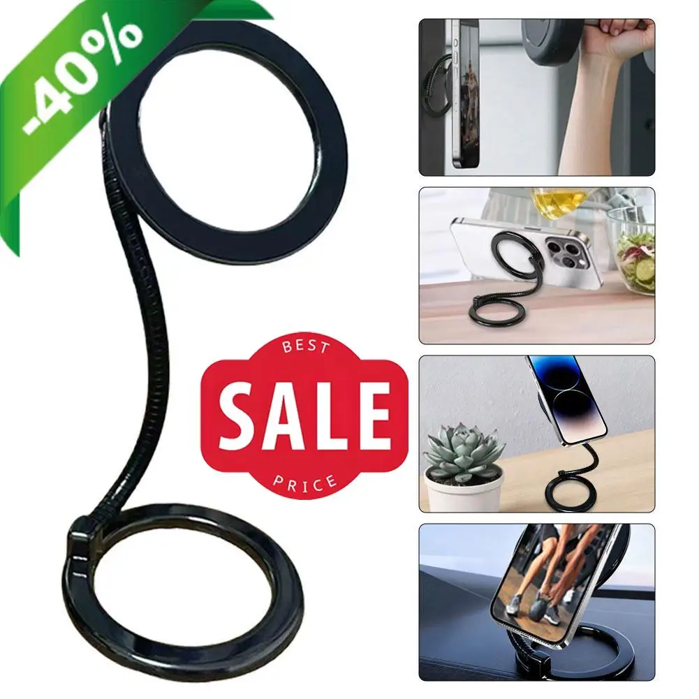 

Магнитное гибкое крепление для телефона iPhone, универсальный держатель для телефона, регулируемая подставка с несколькими углами, гибкая подставка для палки для селфи