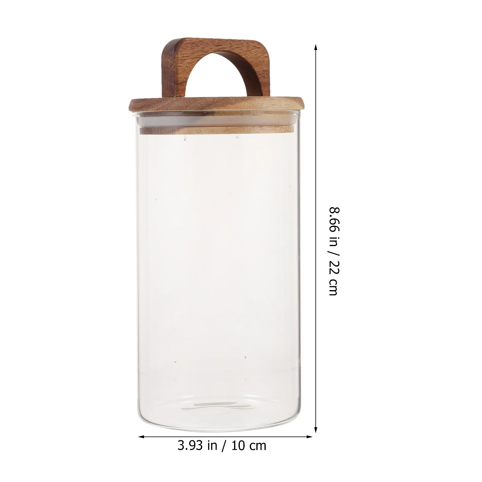 

Transparent Glass Tea Jar Sealed Storage Container Airtight Lid Multi-Functional Kitchen Canister for Coffee Sugar Candy