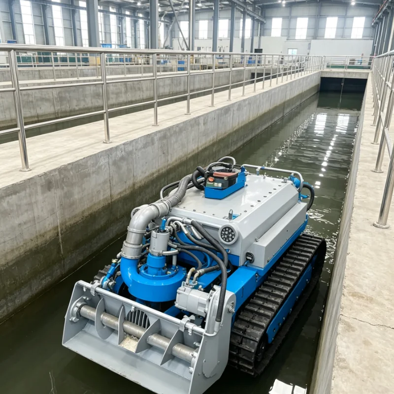 Customized Industrial Dredging Robot With Camera Monitoring System For Pond Silt Cleaner Tank Sediment Remover Unit