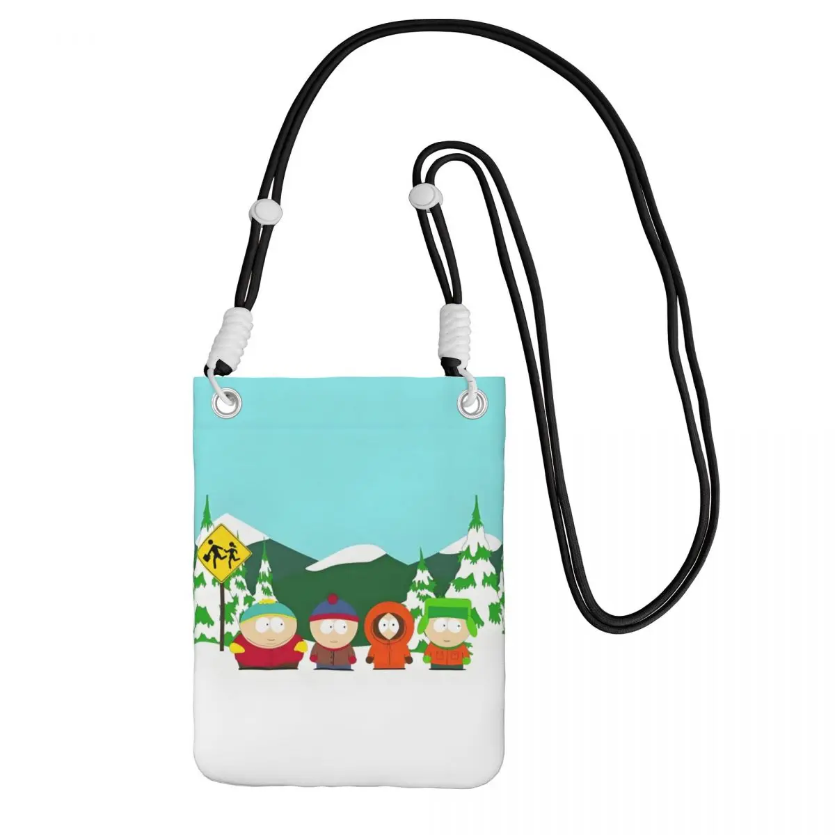 

Custom Fashion S-South Park Mobile Phone Bag Women Men Cartoon Anime Shoulder Crossbody Bag Amusement Park Adjustable Length