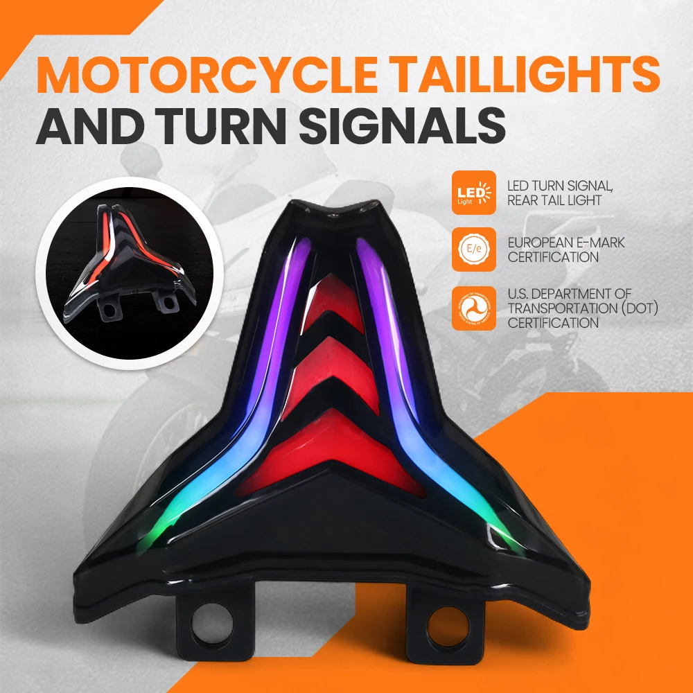 

Motorcycle accessories Turn Signal Light Indicator Light LED Rear taillight For KAWASAKI ZX4R ZX4RR ZX6R ZX10R NINJA400 Z1000