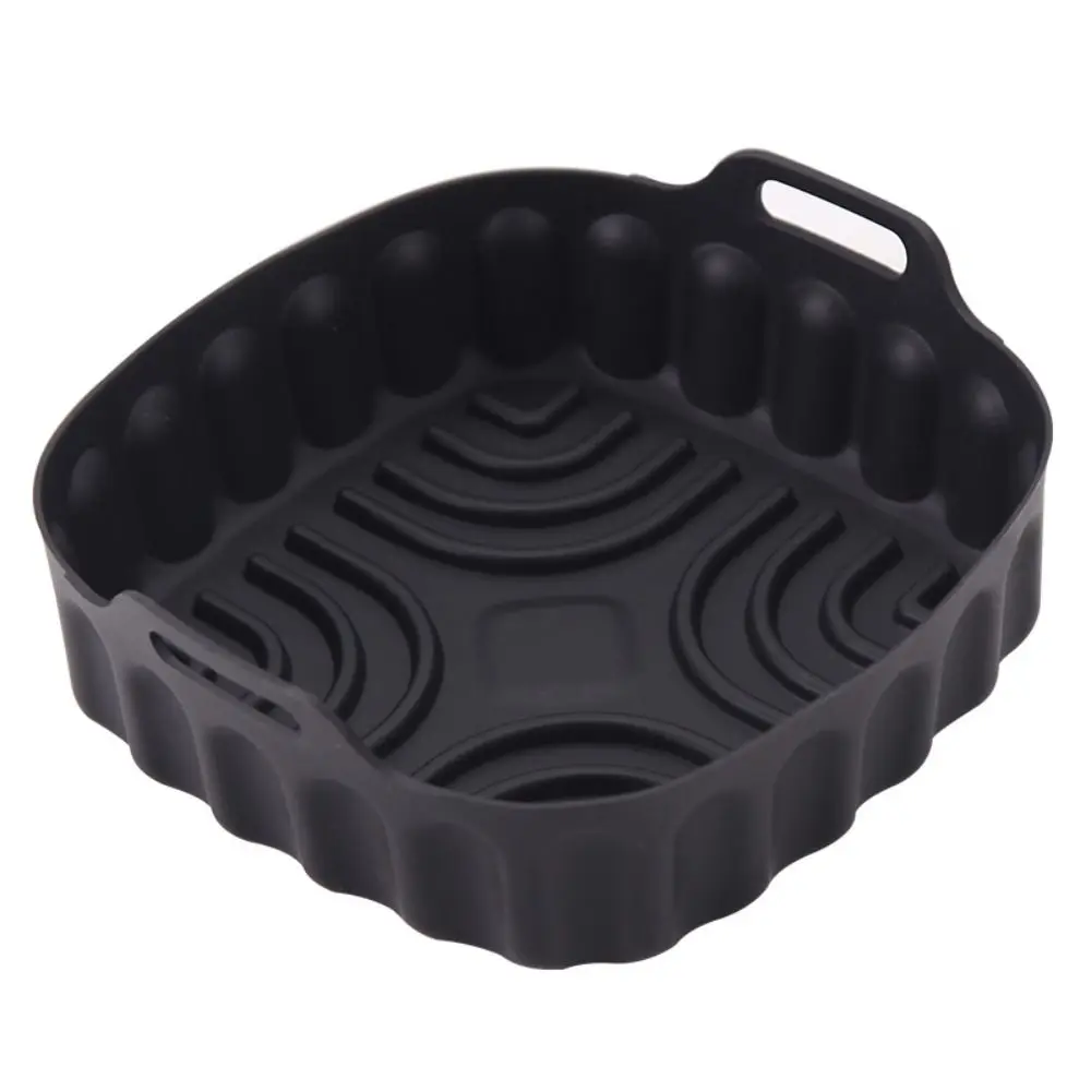 

7/8 Inch Multi-color Silicone Air Fryer Liners Non-stick Square Food-grade Reusable Air Fryer Inserts Oven Microwave Accessories