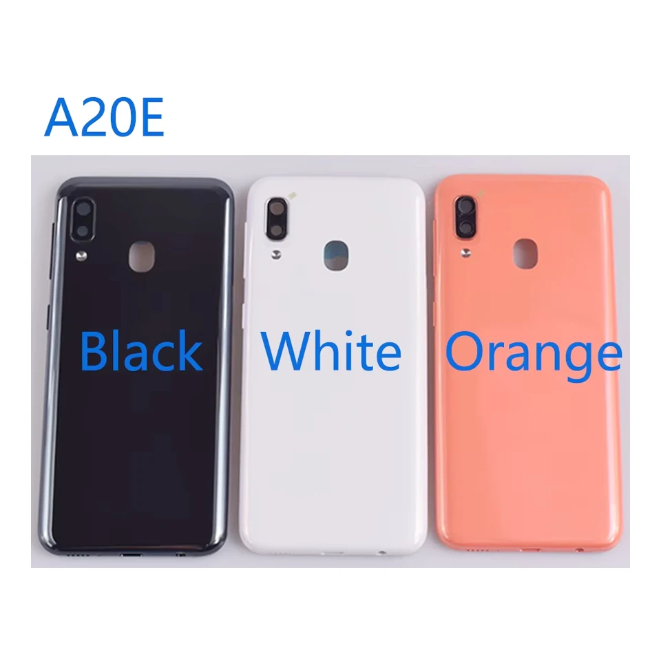 10Pcs/Lot For Samsung Galaxy A20E A20e A202 A202F A202K Battery Back Cover Housing Battery Door Case With Lens Replacement