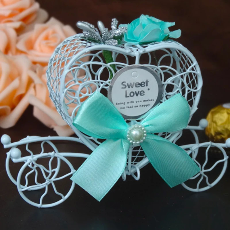 Champagne Carriage Candy Box European Creative Personality Iron Carriage Candy Box Custom Sugar Box