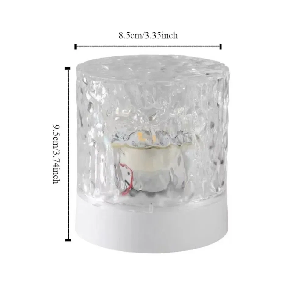 16 Colors LED Rotating Ripple Light Projection USB Ocean Wave Projector Lamp Dimmable with Remote Control