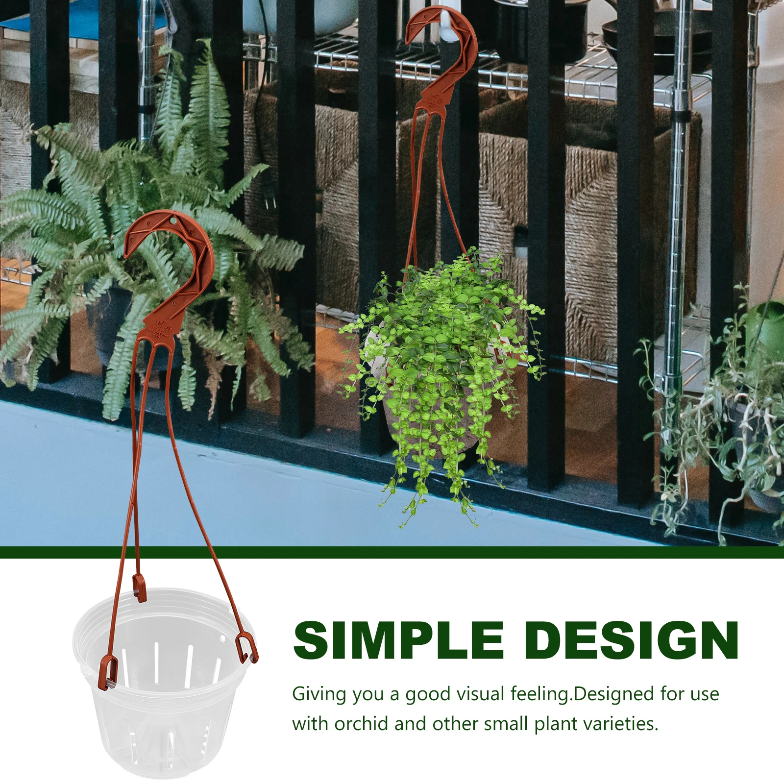 

8Pcs Transparent Hanging Flowerpot Orchid Pots Decorative Plant Pot Decor For Indoor And Outdoor Use