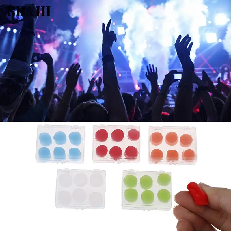 

Noise Cancelling Soft Silicone Earplugs Flexible Ear Plugs for Swimming Sleeping