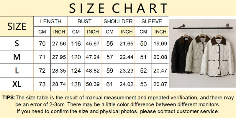 Autumn Down Cotton Padded Jacket Women's 2025 Contrast Lapel Rhombic Thin Short Loose Spring Cotton Padded Casual Coats Female