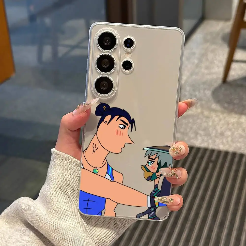 O-OverwatchES Wuyang Mizuki Phone Case For Samsung S25,S24,S21,S22,S23,S30,Ultra,S20,Plus,Fe,Note,10,9,5G Transparent