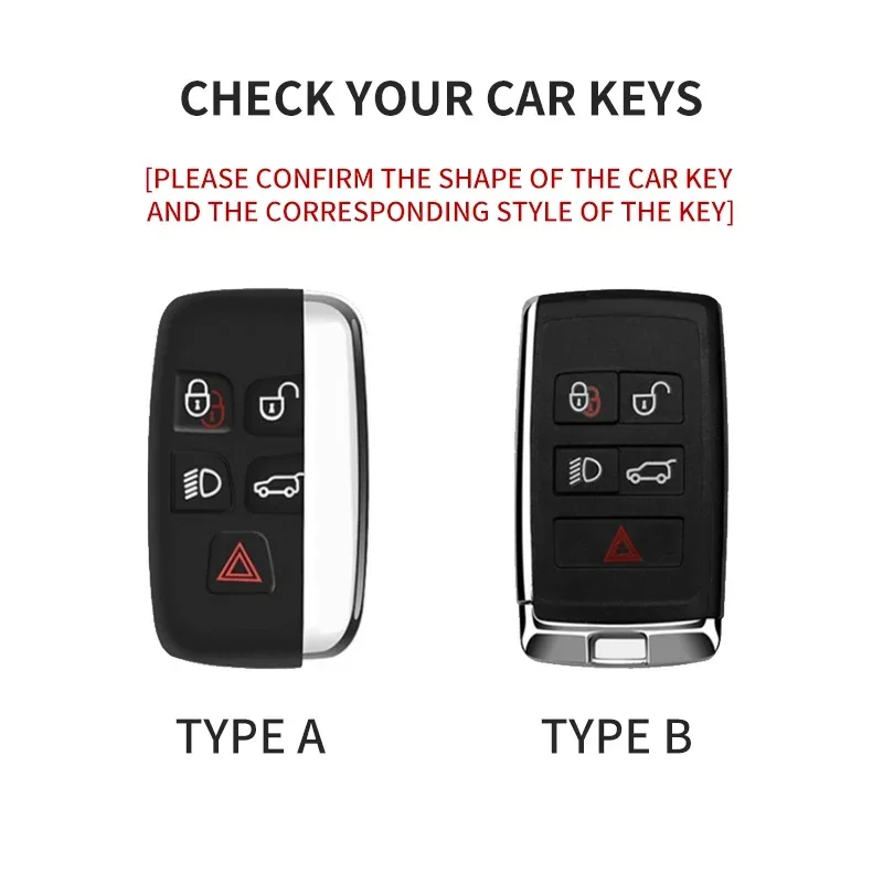 Suede Leather Car Remote Key Case Cover For Land Rover Range Rover Sport Evoque Freelander Velar Discovery 4 Holder Keychain