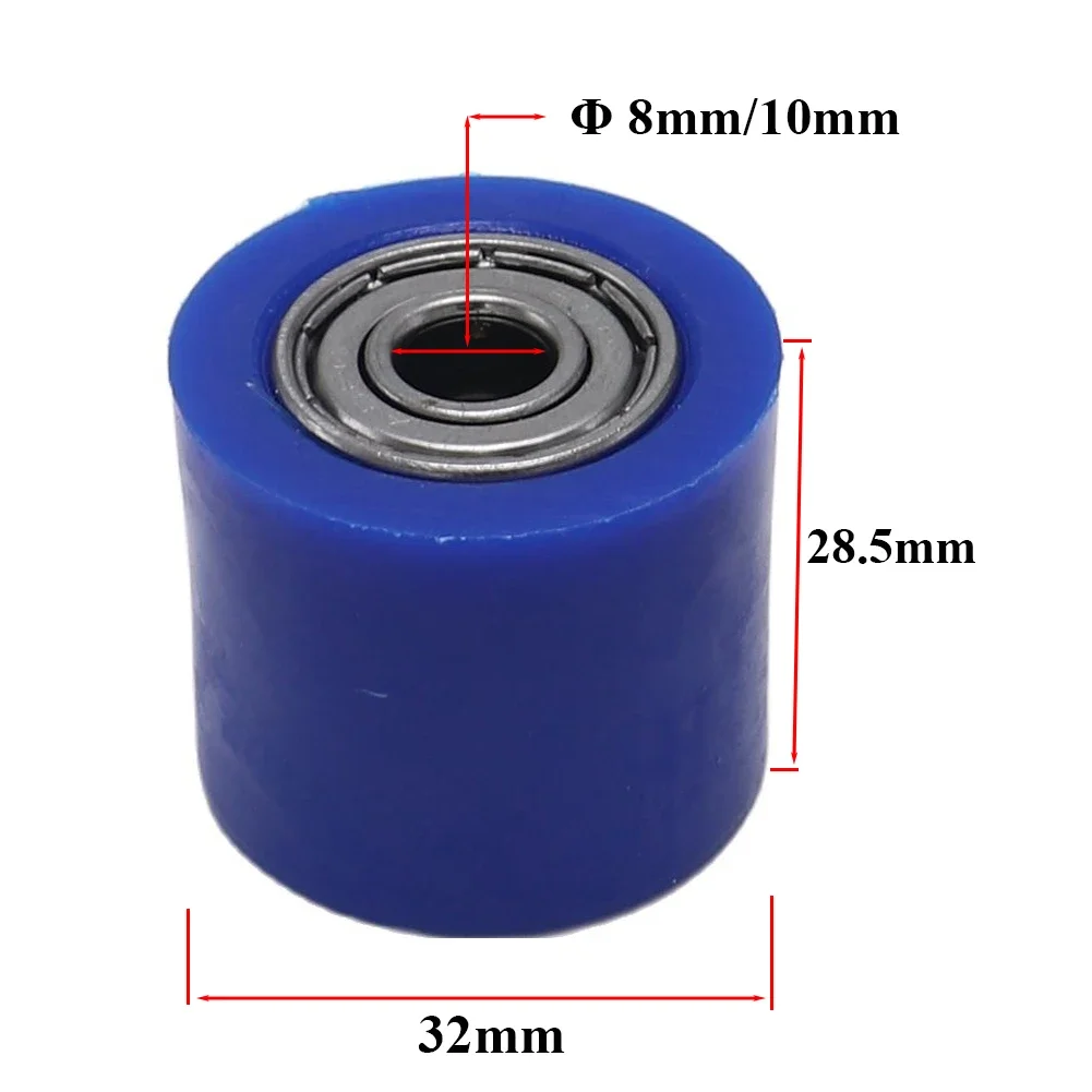 8mm/10mm Drive Chain Roller Pulley Wheel Slider Tensioner Wheel Guide For Most Of Dirt Pit Bikes Enduro Motocross