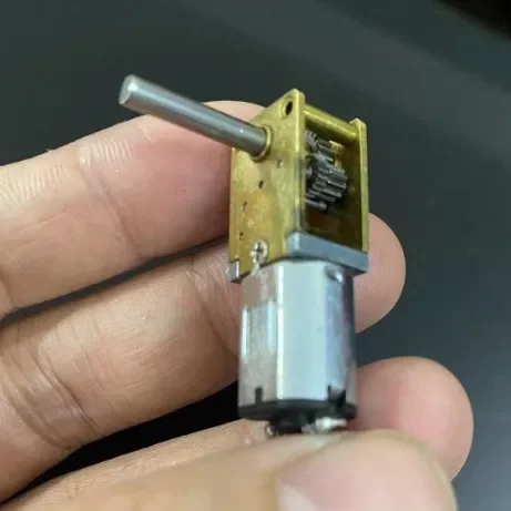 1218-N20 Right Angle Worm Gear Motor, 7-Shape DC Reduction Motor, Mini Worm Gearbox DIY Motor