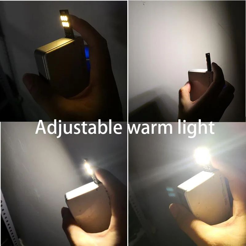 5V adjustable LED USB Lamp 6 Led Keychain Mini Night Light Portable USB Touch Dimmer Lighting for Power Bank Computer Laptop
