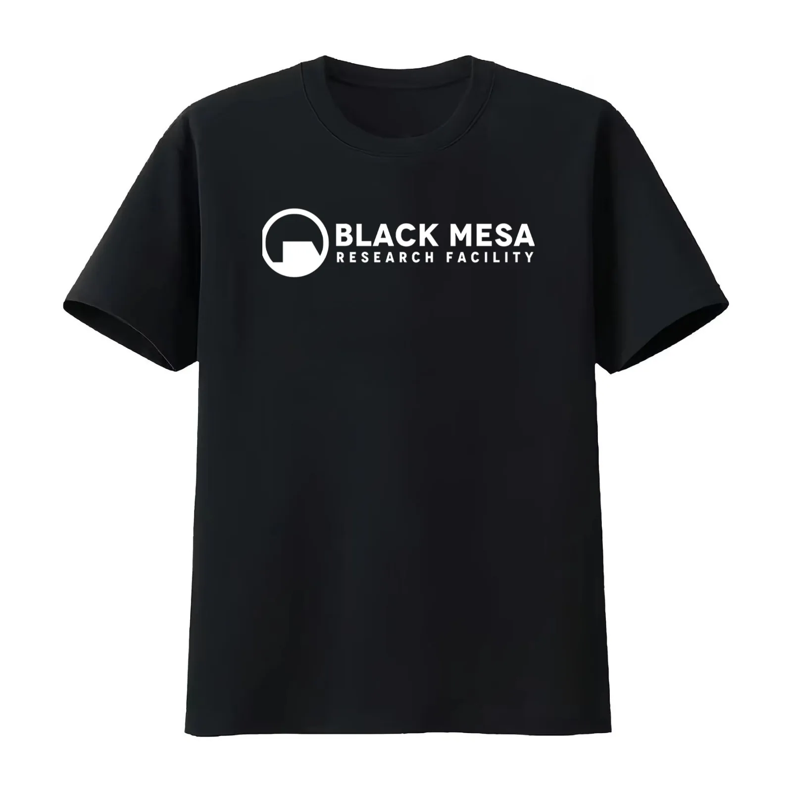 Black Mesa Research Facility Logo inspired by Half Life Active T-Shirt Summer Casual Cotton Tee Oversized Streetwear Tops