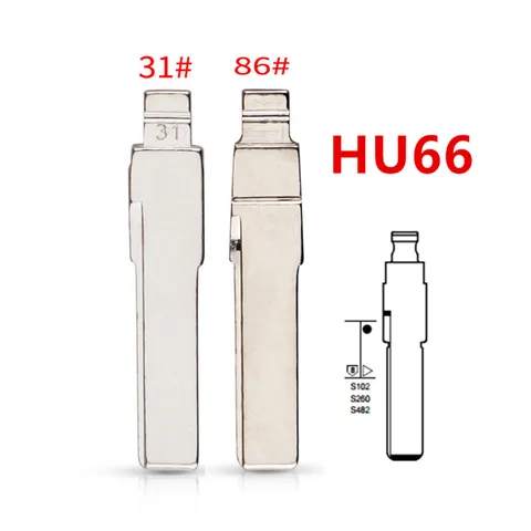 10 шт. 31 #86 # HU66, металлическая НЕОБРАБОТАННАЯ заглушка, фотовспышка для keydiy KD xhorse VVDI JMD