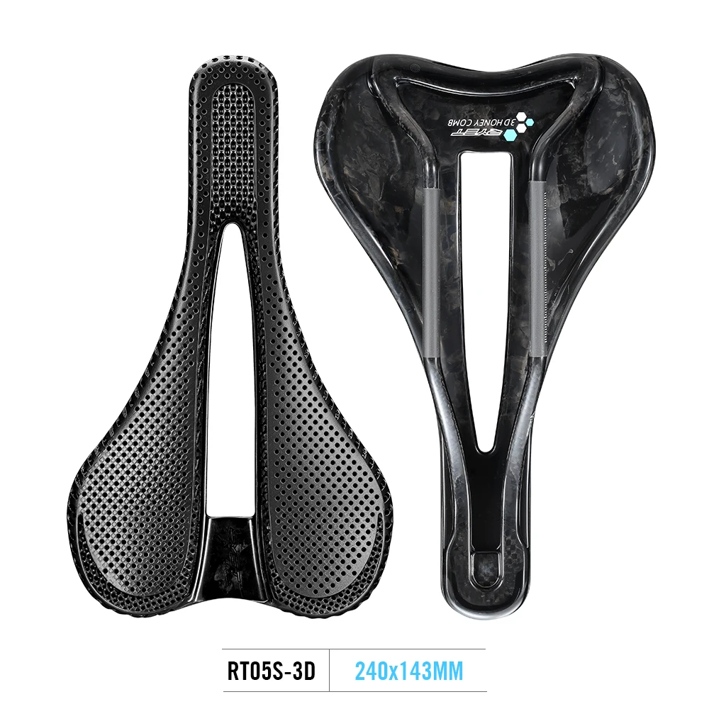 RYET カーボン 3D プリントサドル、240mm × 143mm/155mm 超軽量 7*9