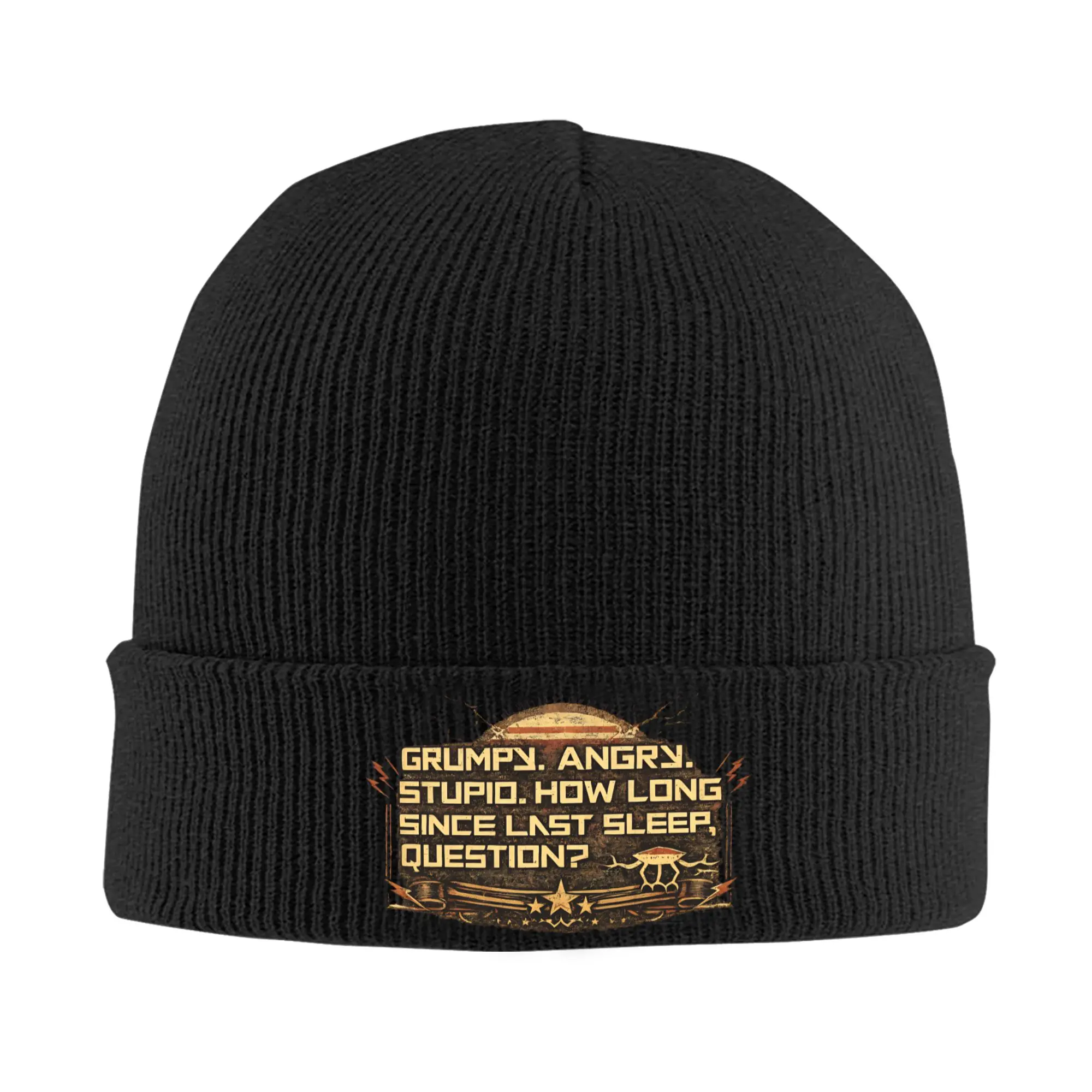 Project Hail Mary Grump Knit Hat  Beanie Hats Kpop Warm Men Women Bonnet Hats Spring Custom Street Caps Birthday Present