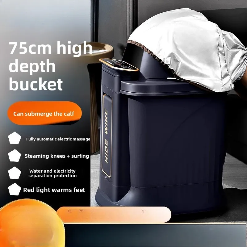 

Автоматическая глубокая спа-ванна для ног с подогревом, электрический массажер с контролем температуры, колено для замачивания, домашнее портативное ведро, мебель для дома