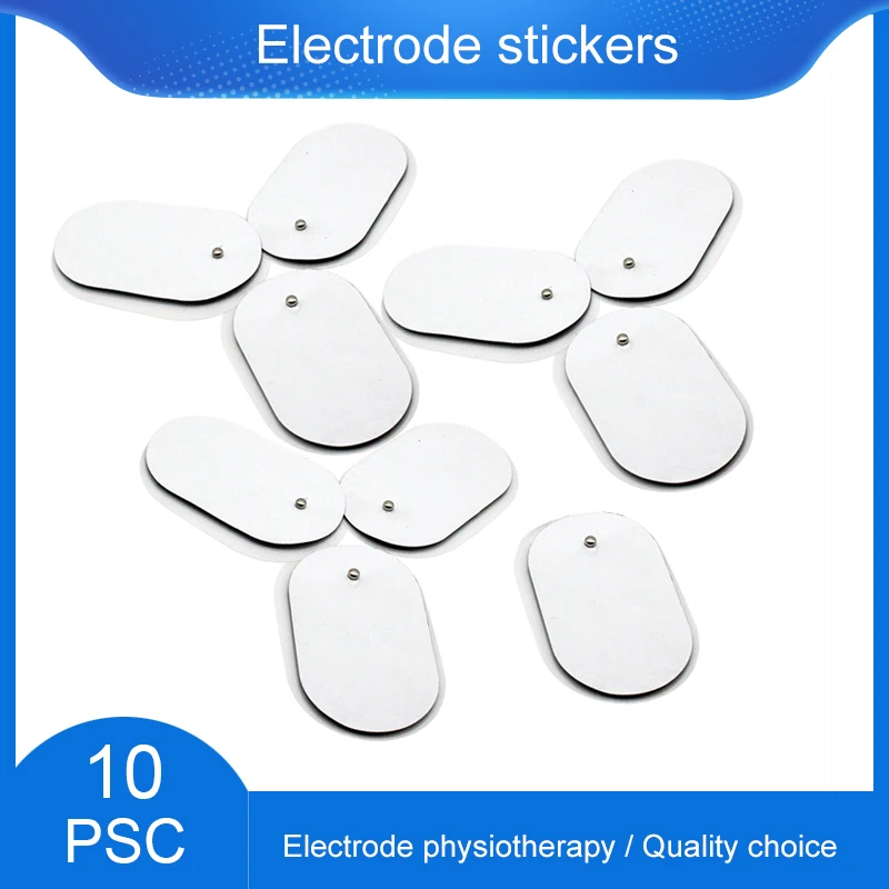 

10 Pcs/Set Cervical Vertebra Machine Electrode Pads Electronic Physiotherapy Massager Low Frequency for Digital TENS 2mm