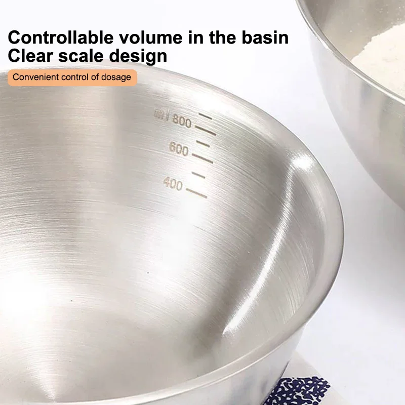 Stand Mixer Bowl - Zestaw misek ze stali nierdzewnej ze