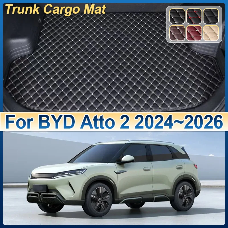 

Коврик в багажник автомобиля для BYD Atto 2 Yuan Up S1 Pro 2024 2025 2026, антигрязные коврики для багажника, подушка для хранения, ковер, автоаксессуары