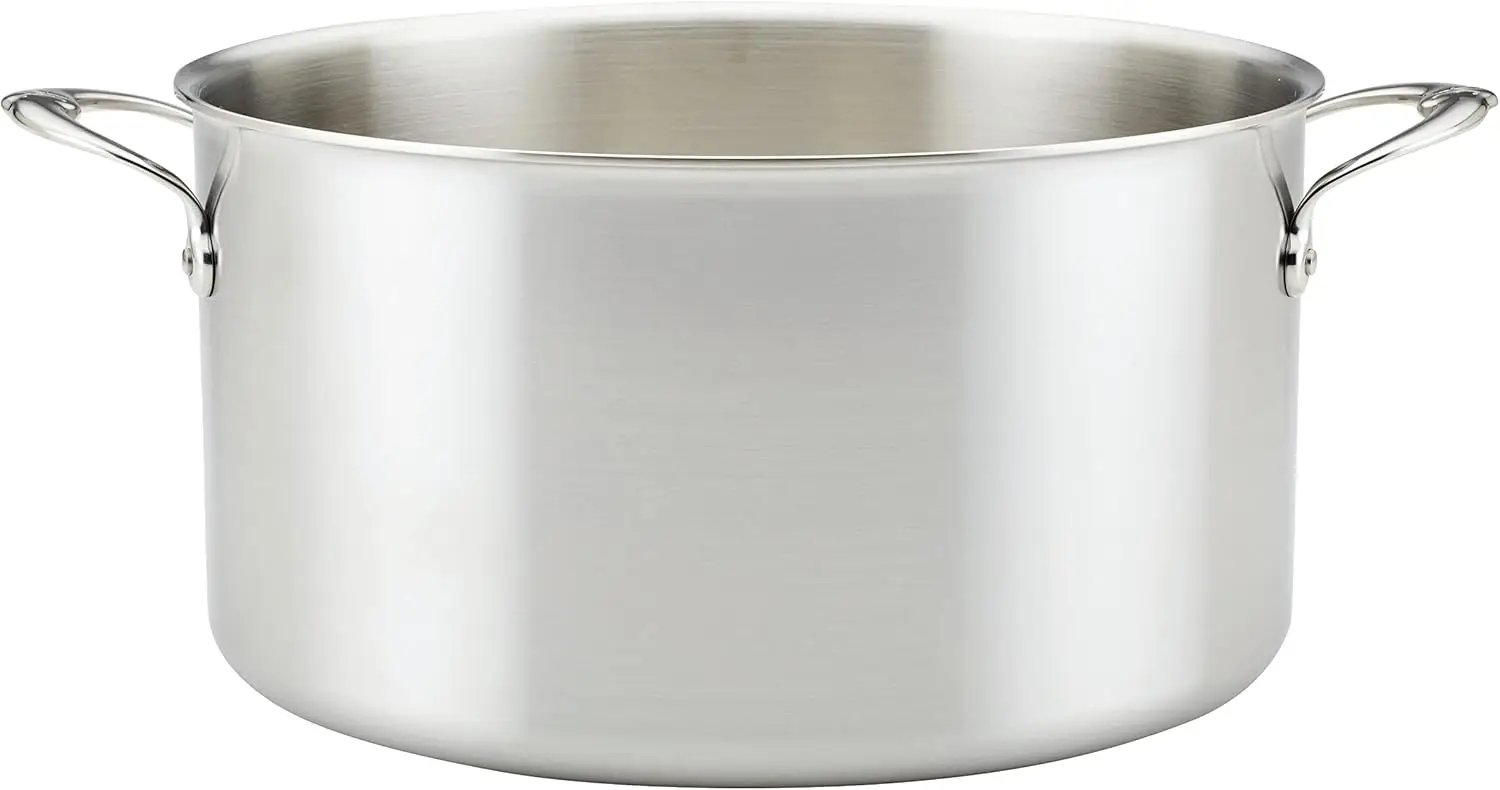 

Stainless Steel 12 Quart Stock Pot, Induction Cooktop Compatible