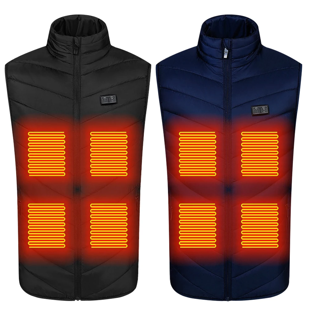 سترات كهربائية ساخنة للرجال ، سترة تسخين USB ، فولطية آمنة ، رياضات خارجية ، صيد أسماك ، 3 مستويات ، 5 فولت