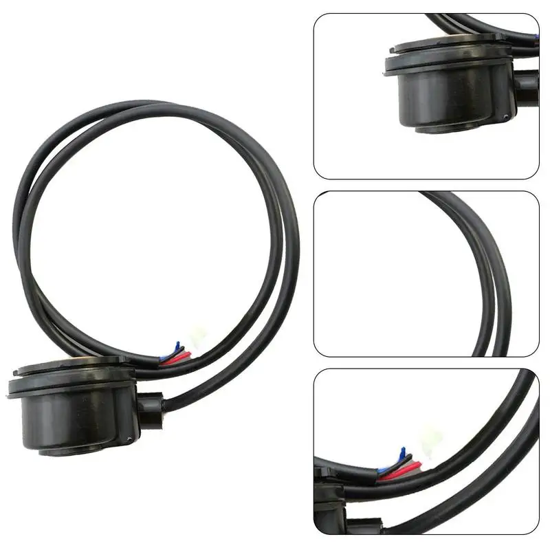 Odómetro Digital Universal para motocicleta, Sensor de Cable, velocímetro, accesorio de caja de Cable, 12V, color negro