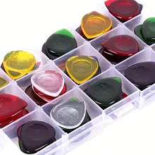 15pcs Color Guitar Pick 1mm/2mm/3mm - Three Thickness Groove Anti-Slip - Suitable for Acoustic Guitar, Electric Guitar, Bass 5