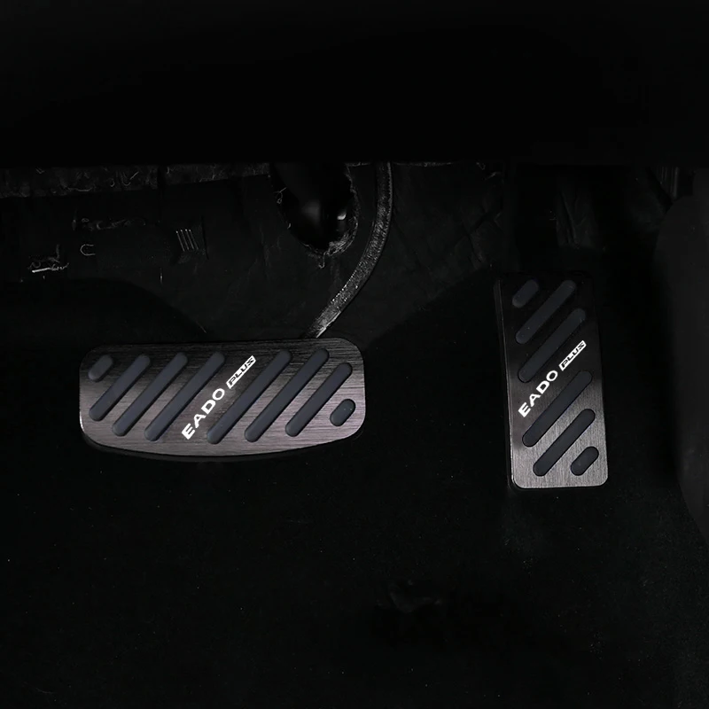 Aluminum Alloy Car Footrest Pedal Accelerator Brake Pedals Cover Anti-Slip Pad Accessories For Changan Eado Plus 2020 2021 2022