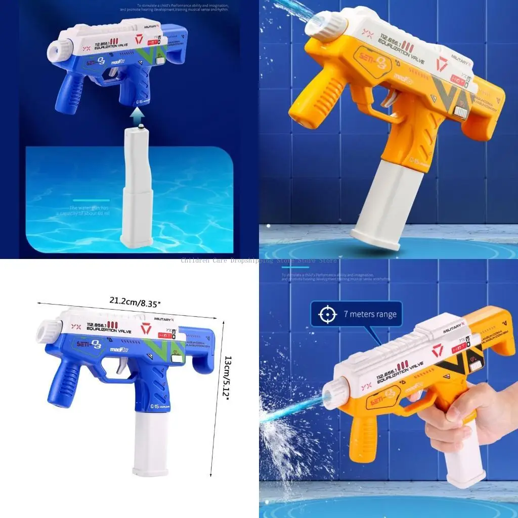 Pistola água automática, brinquedo elétrico verão, tecnologia, explosão, beira-mar, ar livre, brinquedo luta, para