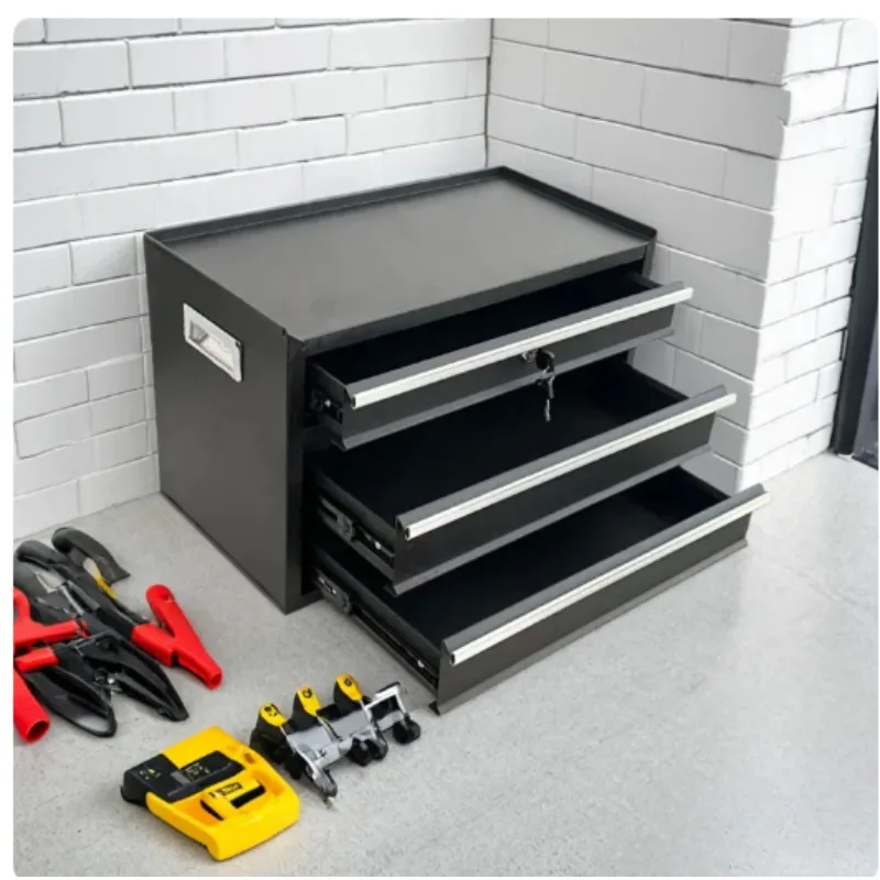 Steel Tool Storage Cabinet Desktop Organizer for Workshop Office Measuring Tools Iron Storage Box