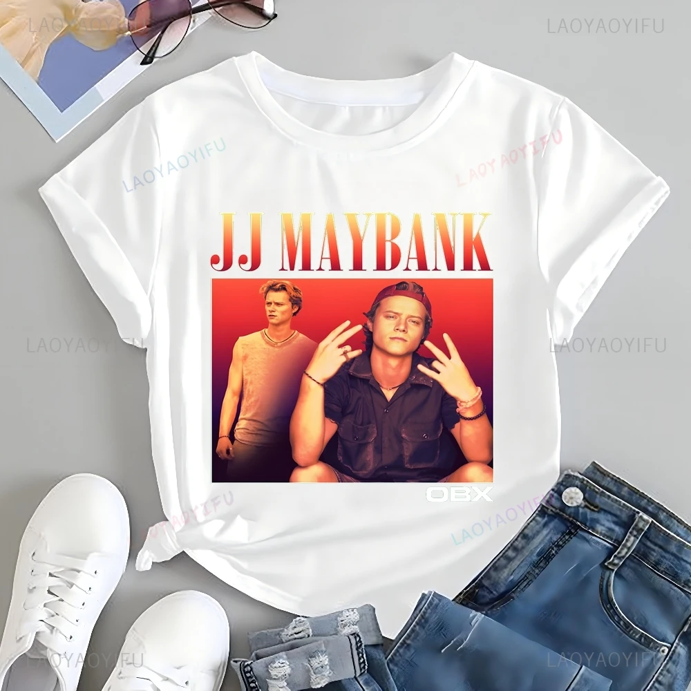 TV Series Outer Banks Printed T-shirt Top JJ Maybank Neutral Trend Harajuku Short Sleeve Unisex Shirt Graphic Large T-shirt