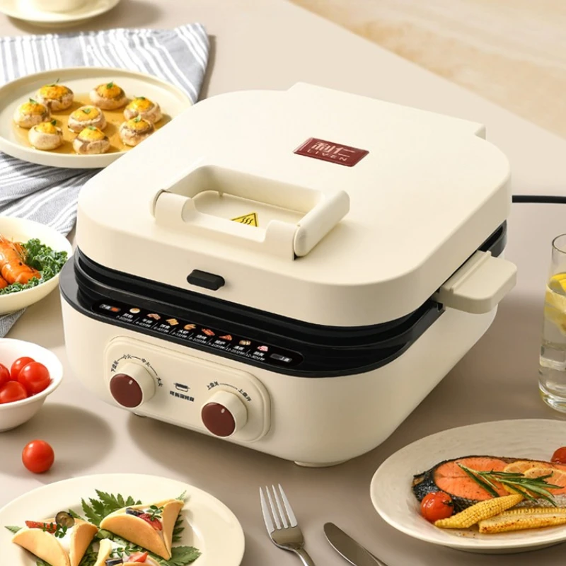 Household Electric Baking Pan, Double Sided Heating, Extra Deep & Large Removable Washable Multifunctional Grill Hot Pot