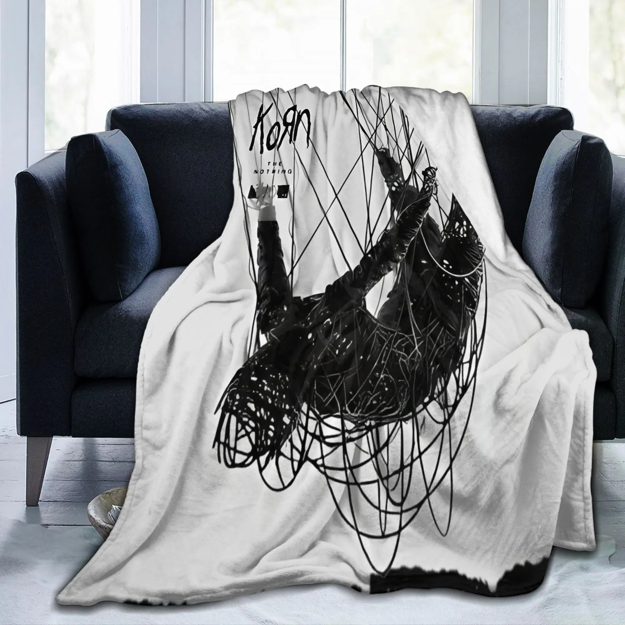 Nothing Last Forever Korns Blanket Fleece All Season Nu Metal Band Neidermeyers Breathable Throw Blanket for Sofa Couch Quilt
