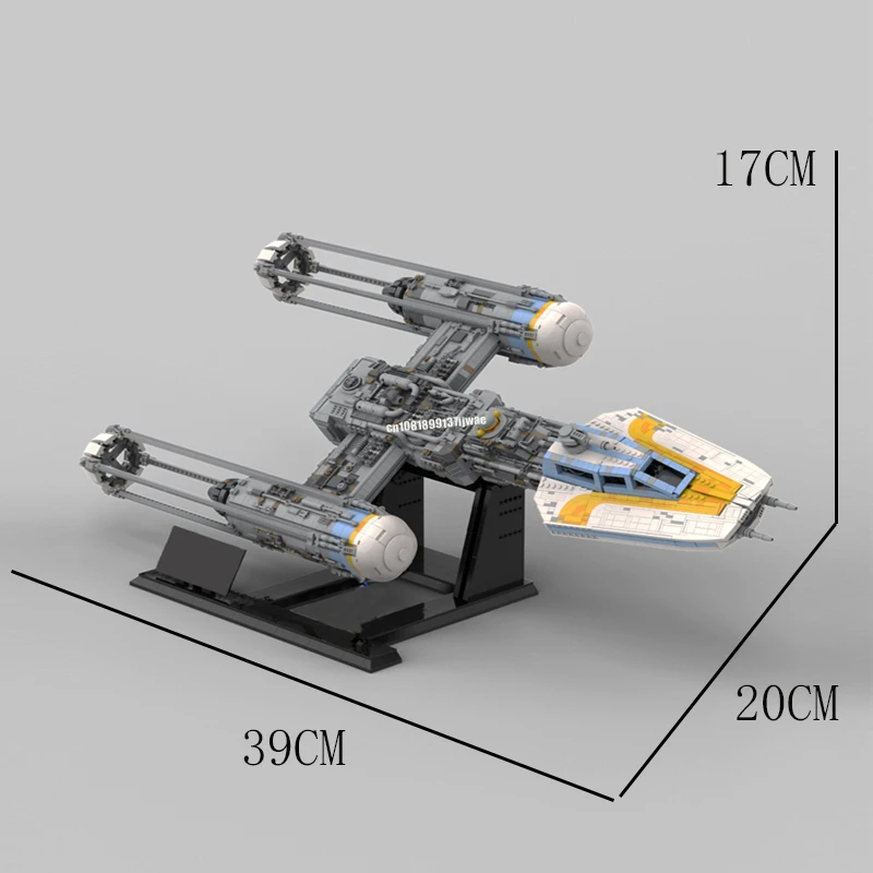 NEW 7841PCS Famous Star Movie MOC Rebel fleet Y-Wing long-range bombers model DIY creative ideas Child Toy Birthday Gift blocks