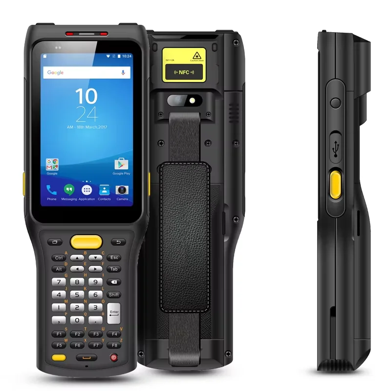 คอมพิวเตอร์พกพา LONVILL แบบทนทาน พร้อมปุ่มกด 27 ปุ่ม 37 ปุ่ม 47 ปุ่ม ระบบปฏิบัติการ Android 9.11 รองรับ RFID และ NFC พร้อมที่จับแบบทริกเกอร์ และแบตเตอรี่แบบถอดได้