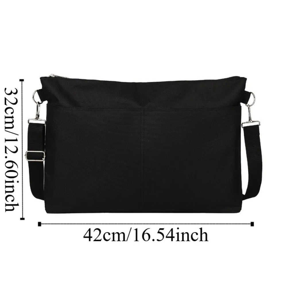 Portable Baby Stroller Storage Bag Large-capacity Multifunction Baby Pram Hanging Bag Waterproof Black Mommy Shoulder Bag view 6