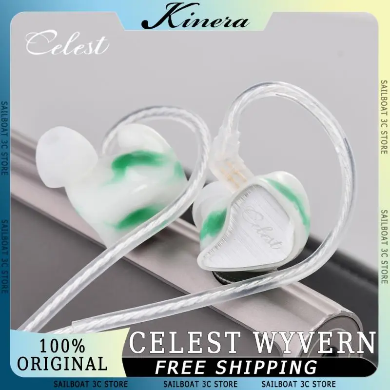 Kinera Celest Wyvern PRO In-Ear HiFi Earphones With Mic 10mm LCP Ddiaphragm Dynamic Monitor Earbuds With Detachable Cable Custom