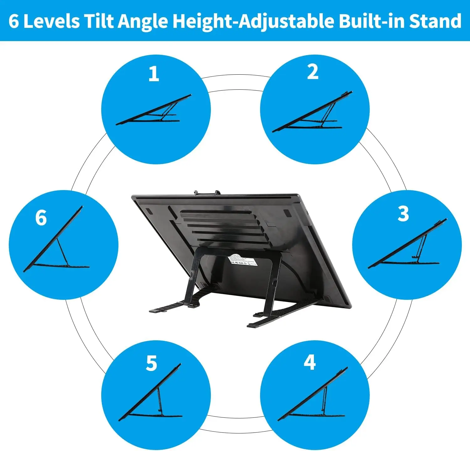 KOBAIBAN Wireless Rechargeable A3 LED Light Pad and Built-in Foldable Stand, 3 Color Tone, 6 Levels of Brightness