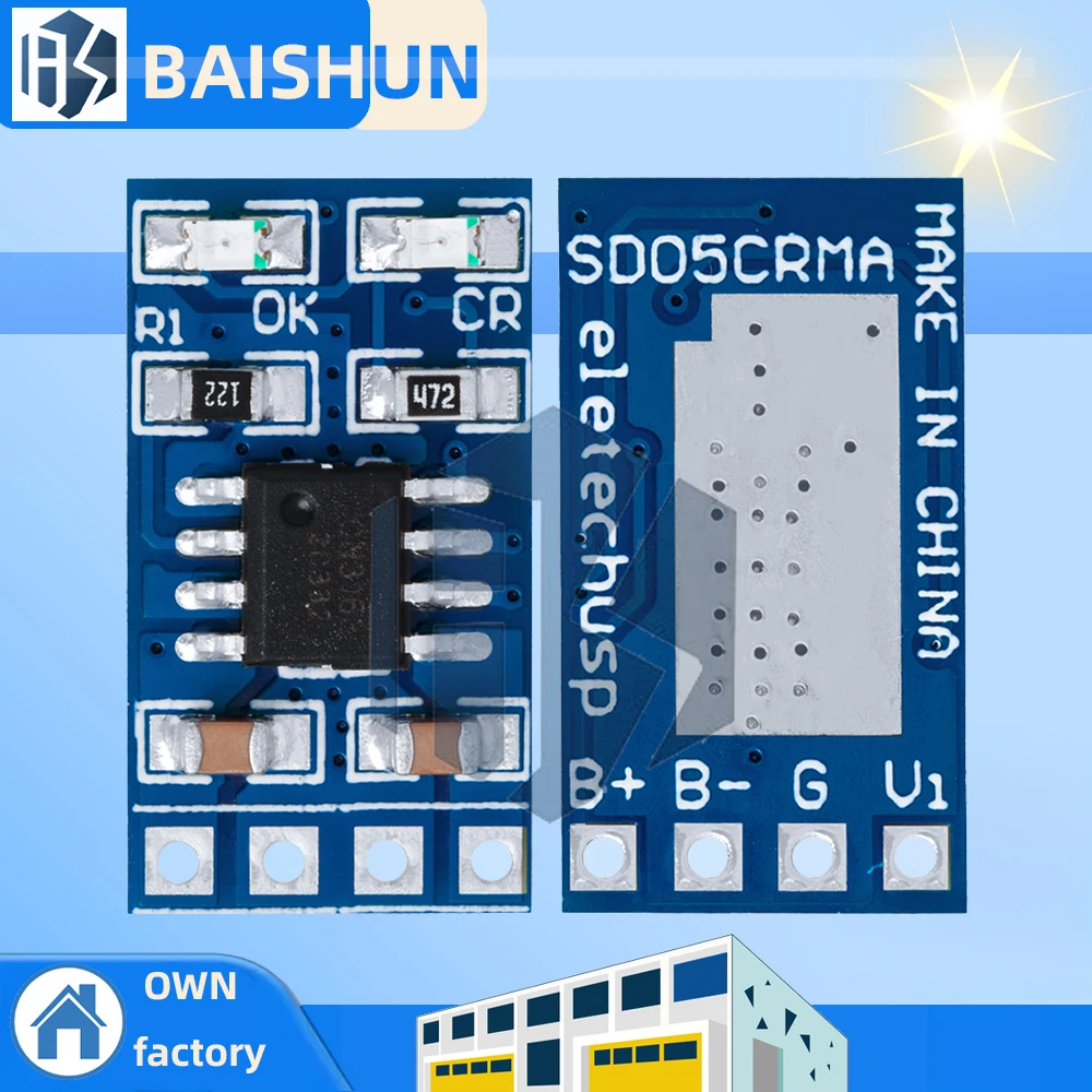 MPPT Solar Charge Controller 1A 4.2V 3.7V 18650 LiPo Li-ion Lithium Battery Charger Module SD05CRMA Solar Panel Battery Charging