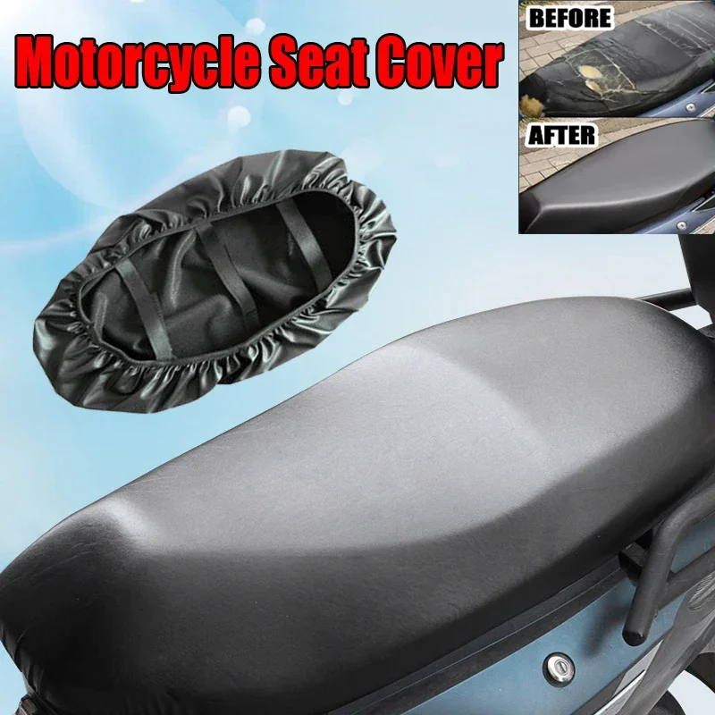 Funda impermeable para asiento de motocicleta, Protector solar transpirable a prueba de polvo, accesorios para cojín de Scooter