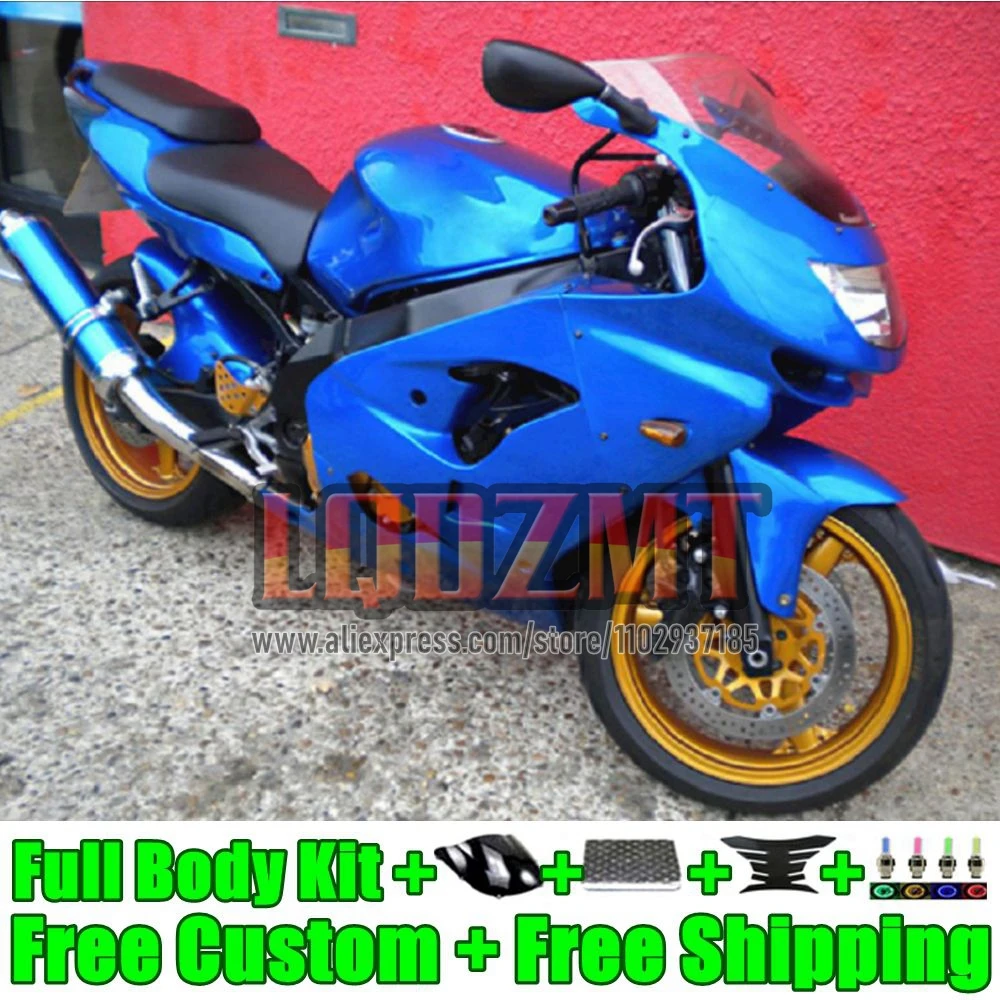 Metallic Blue Injection Frame For KAWASAKI NINJA ZX9 ZX 9R 9 R 900 CC 900CC 46No.0 ZX900 ZX9R 1998 1999 ZX-9R 98 99 OEM Fairing