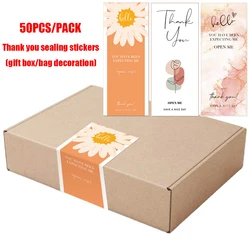 20-50pcs Seal Label Thank You Sticker Small Business Handmade Merchandise Decoration Stickers This Package Nice To Meet You Too