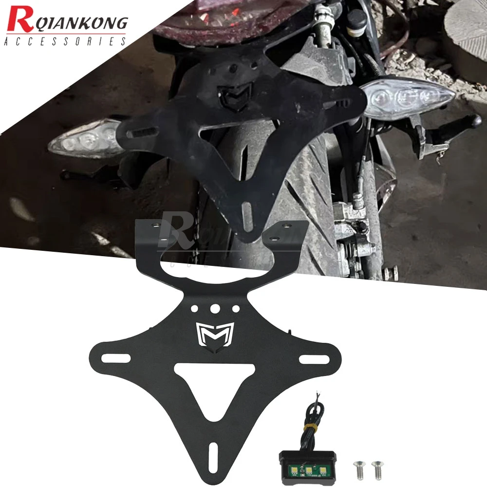 

License Plate Holder LED Turn Signal Light Accessories For BENELLI TNT300 BN300 TNT BN 300 2017-2025 Tail Tidy Fender Eliminator