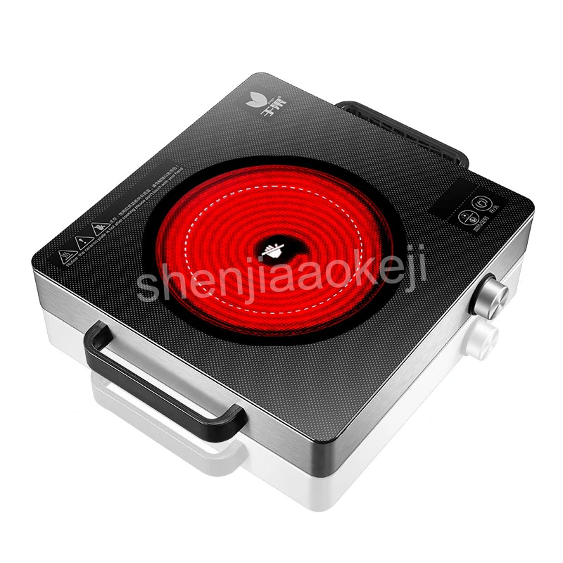 Plaques chauffantes multifonctionnelles pour la maison, cuisinière à induction, chauffage rapide, minuterie de comptage tactile préréglée, chauffe-céramique électrique, 2200W, 220V