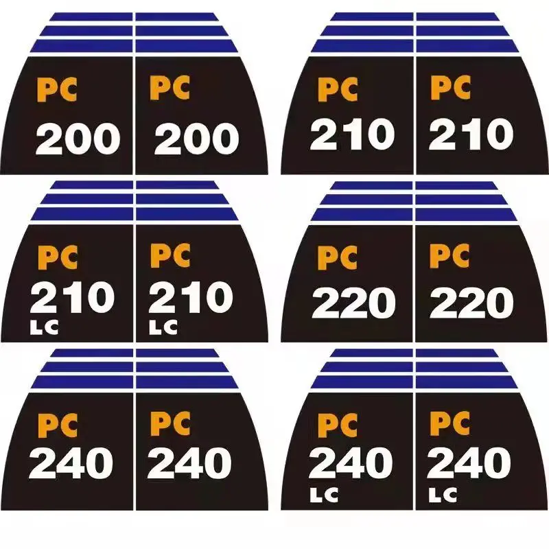 Excavator Side Door Sticker For Komatsu PC 130/160/210/230/240/260/300/360/-7-8