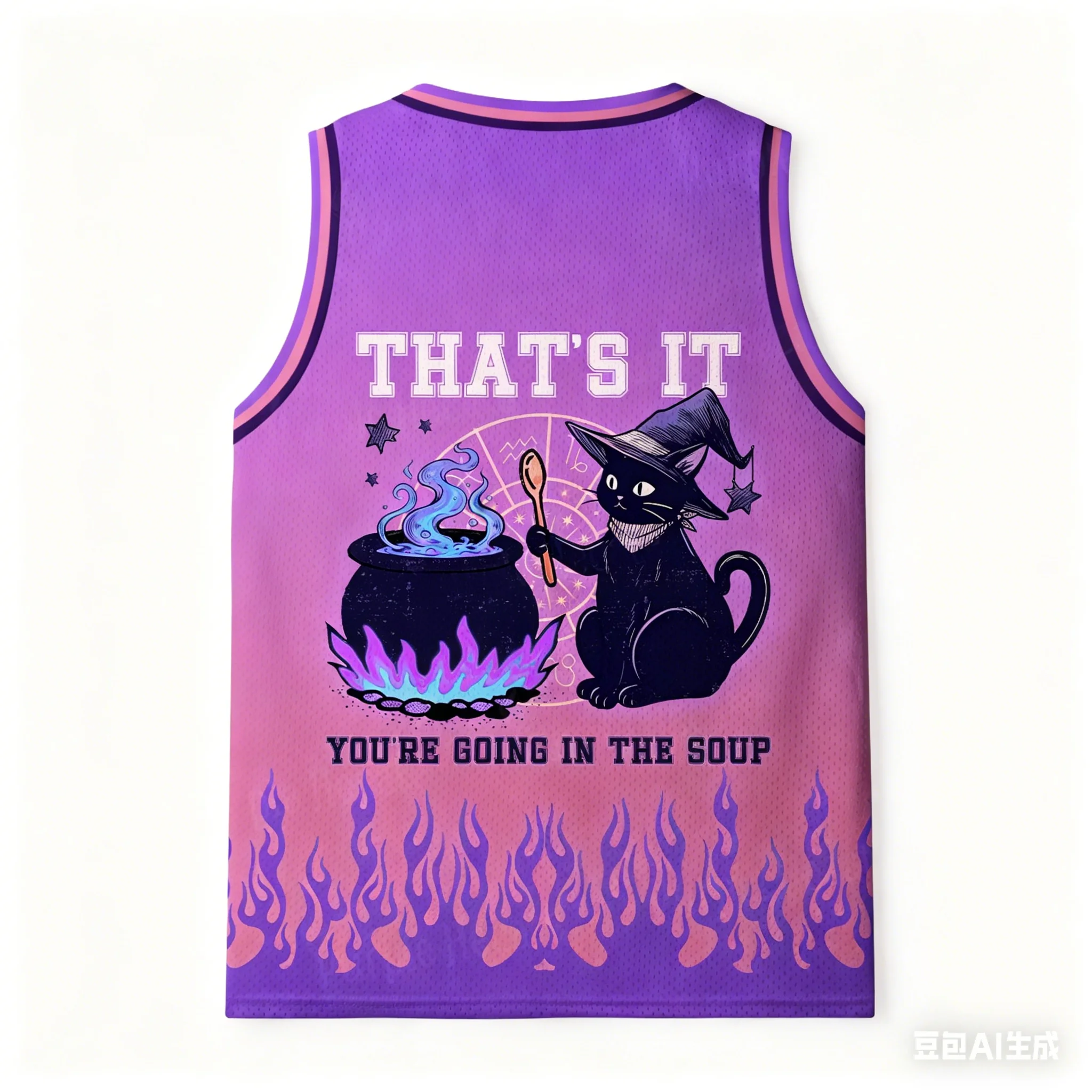 Y2K Gothic Cat Magician Printed 3D Sports and Leisure Tank Top for Men and Women, Children and Children, Punk Style Street Style