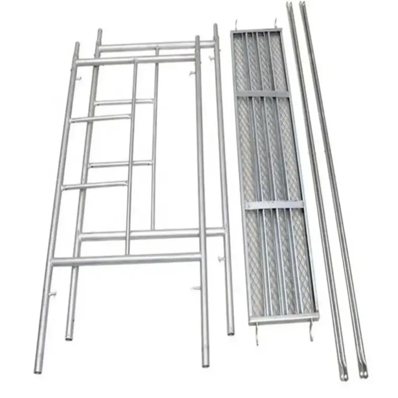 Ensemble d'échafaudages à cadre de Construction en acier Q235, échelle Mobile pliable de 6m avec planche galvanisée pour utilisation d'entrepôt et d'atelier
